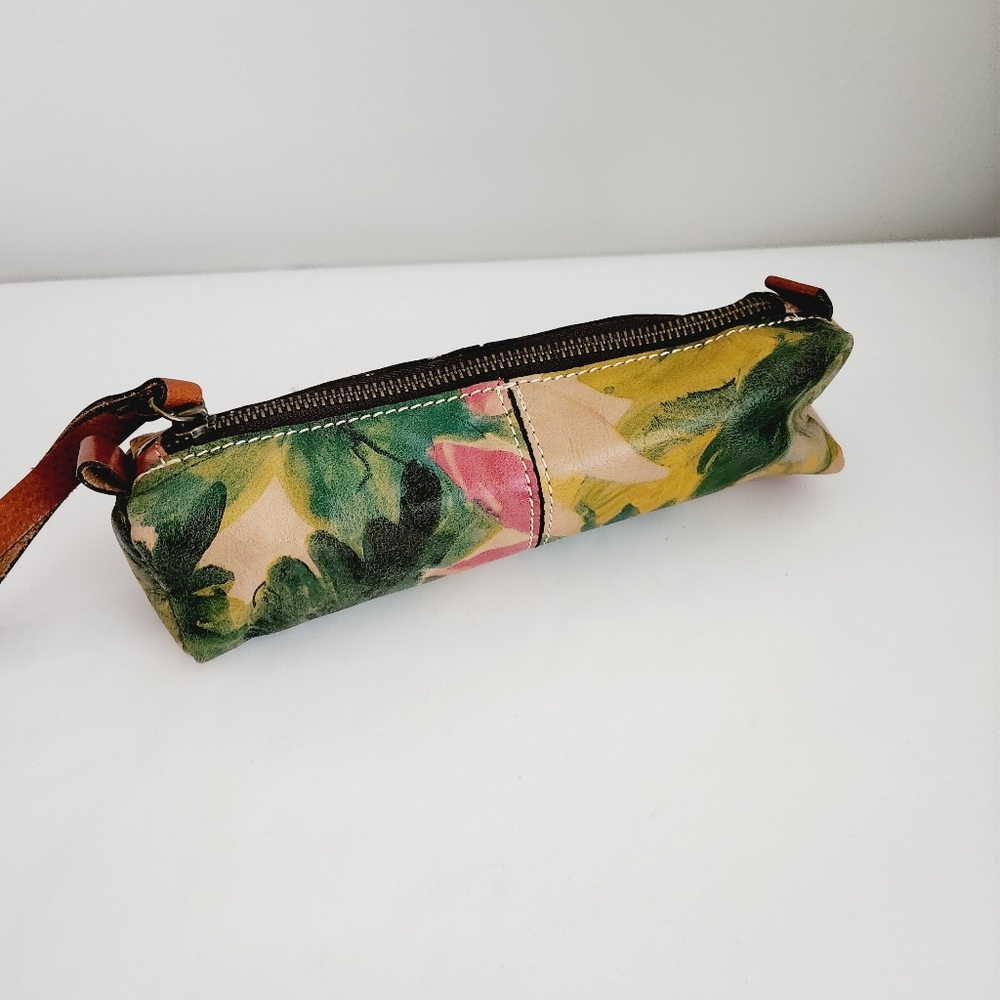 Patricia Nash Leather Wristlet Zipper Pouch - Picture 3 of 4
